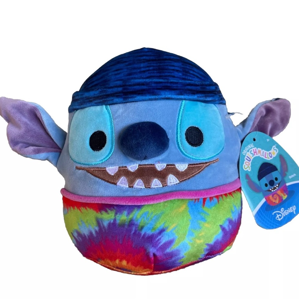 Disney Squishmallows Blue and Multicolor Plush Toy